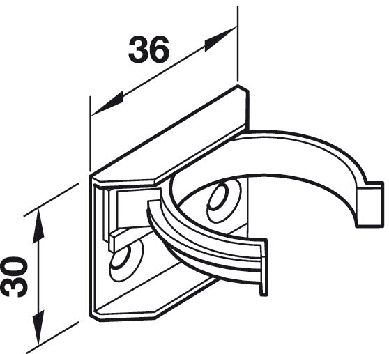 Kitchens Plastic Plinth clips