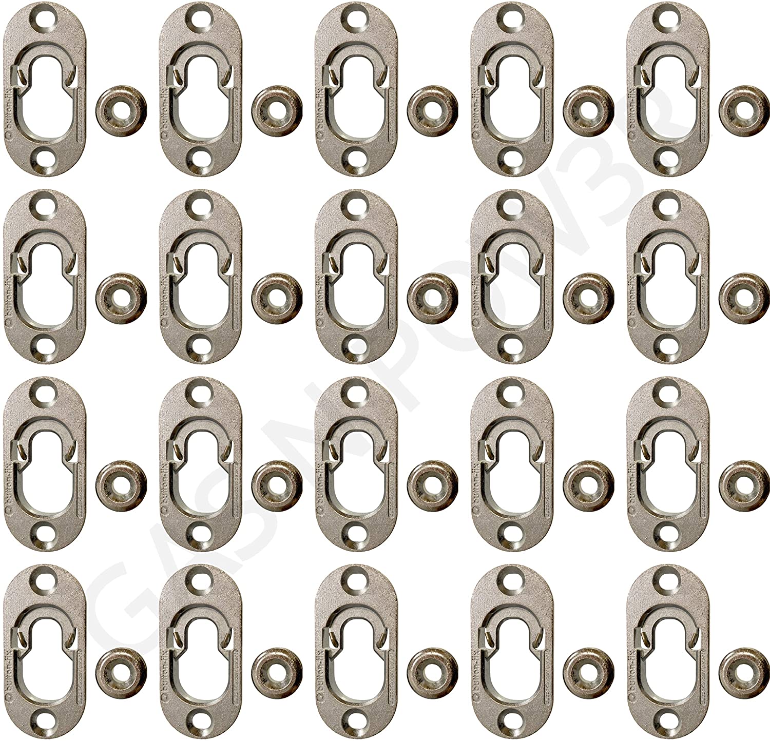 Button Fix Type 1 Metal Fix Bracket Fixing with Stainless Steel Retaining Spring for Fire Retardant Panels Marine Interiors Vibration & Shock Tested