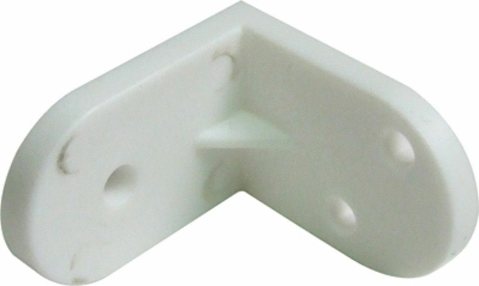 White Plastic Angle Bracket HEAVY DUTY 25x24x16mm Screw Fixing