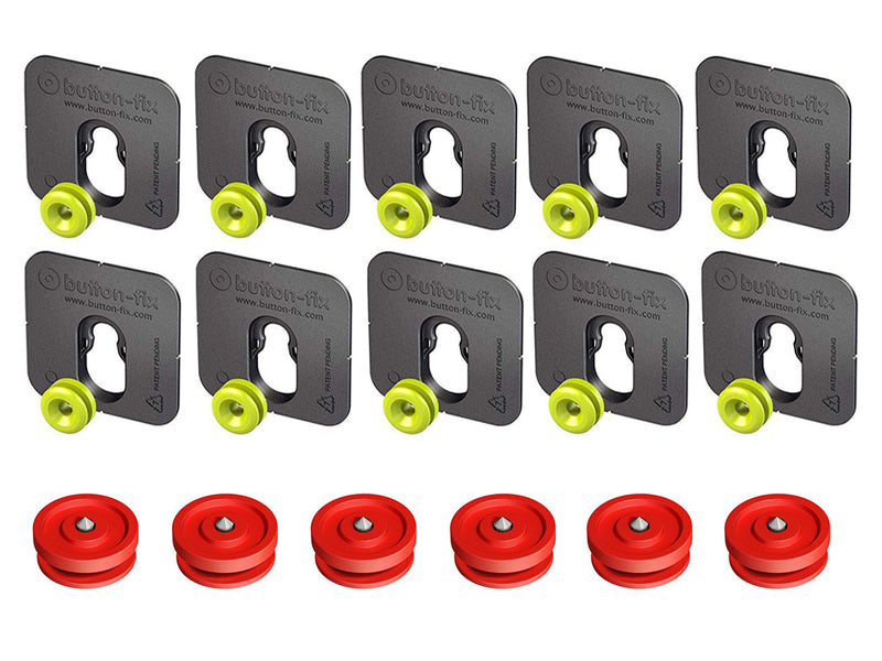 Button Fix - Type 1 - Bonded & Button (Pack of 10+6)