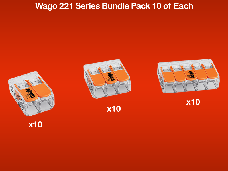 Wago 221 Series Bundle 10 of Each