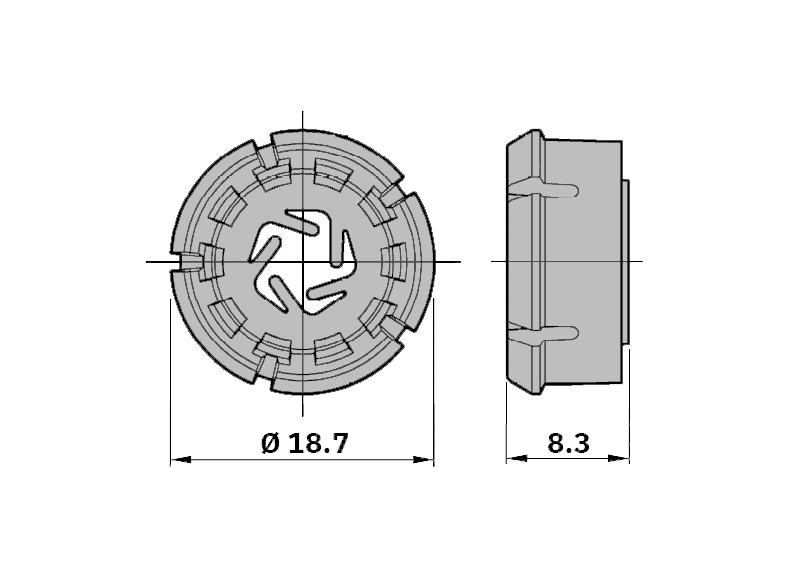 Button-Fix Type 3 fix and button push-on pull-off concealed fixing for wall and ceiling panels – image 5