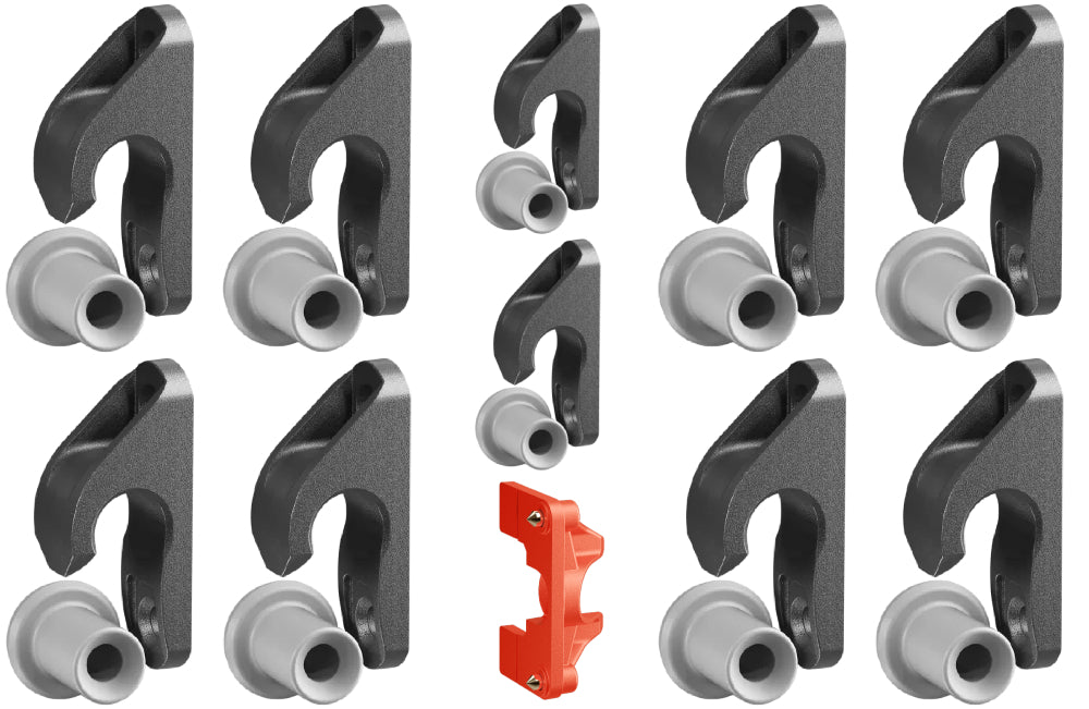 Button Fix Type 2 Compact Drop Down Bracket Slide & Click 90° Concealed Panel Fastener