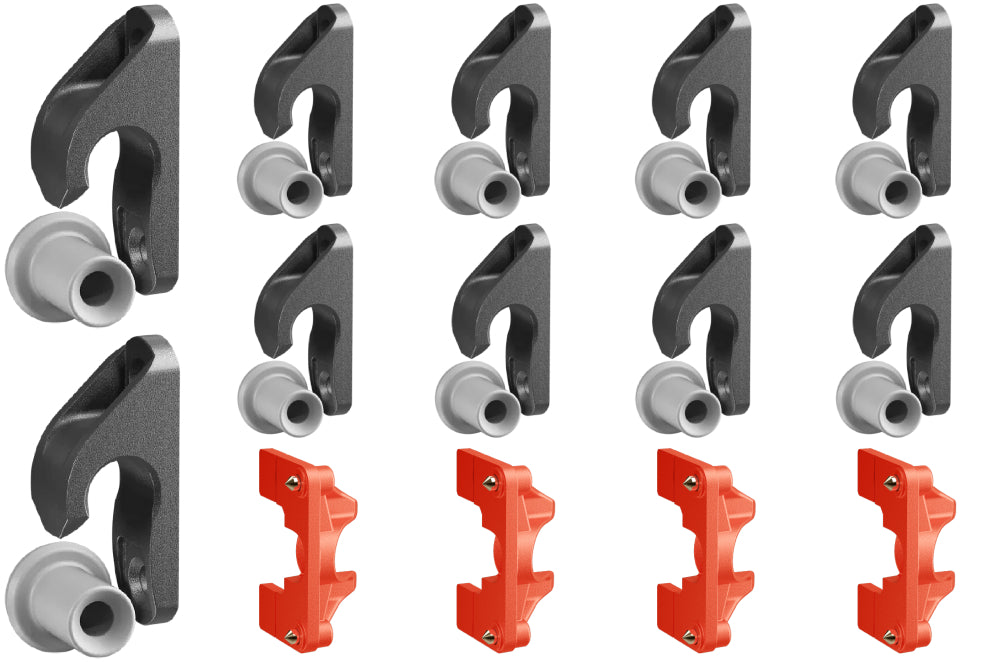 Button Fix Type 2 Compact Drop Down Bracket Slide & Click 90° Concealed Panel Fastener