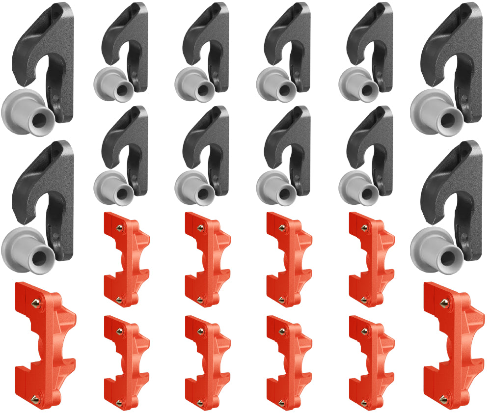 Button Fix Type 2 Compact Drop Down Bracket Slide & Click 90° Concealed Panel Fastener