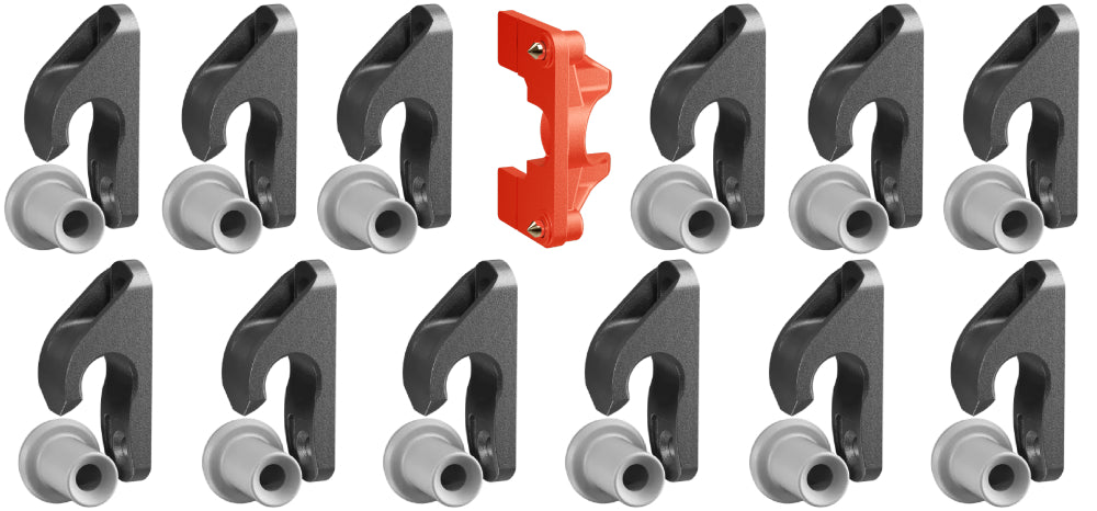 Button Fix Type 2 Compact Drop Down Bracket Slide & Click 90° Concealed Panel Fastener