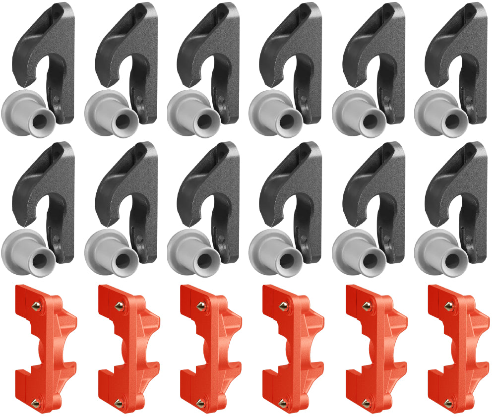 Button Fix Type 2 Compact Drop Down Bracket Slide & Click 90° Concealed Panel Fastener