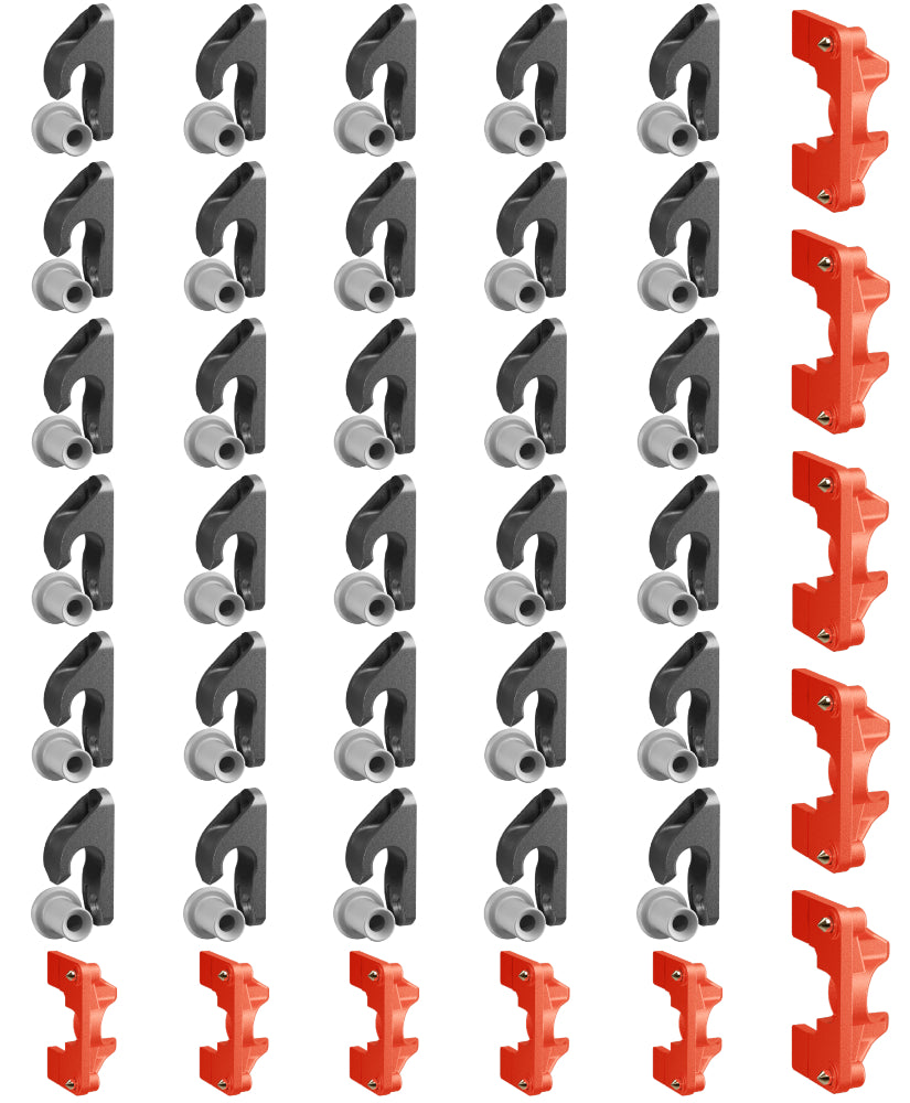 Button Fix Type 2 Compact Drop Down Bracket Slide & Click 90° Concealed Panel Fastener