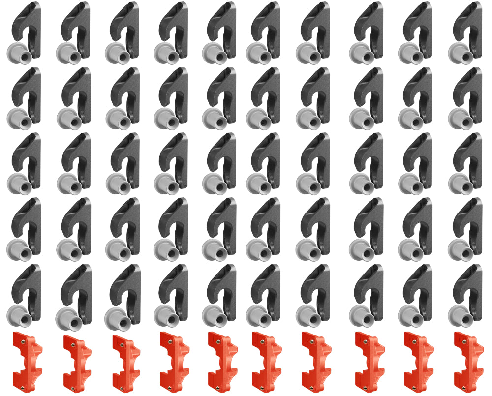 Button Fix Type 2 Compact Drop Down Bracket Slide & Click 90° Concealed Panel Fastener