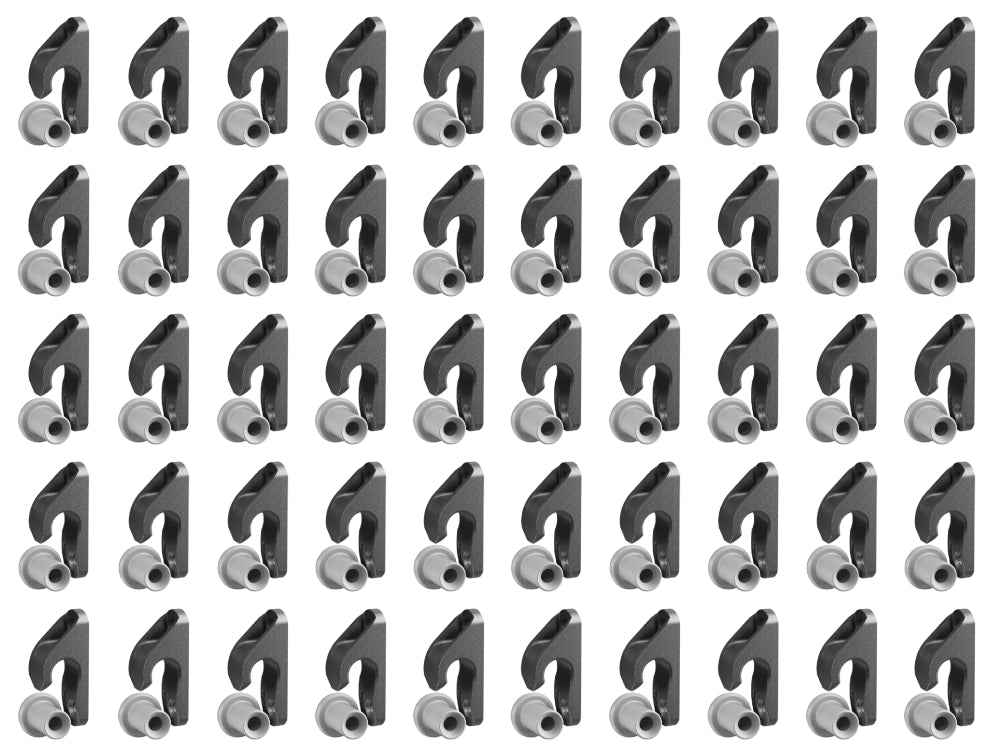 Button Fix Type 2 Compact Drop Down Bracket Slide & Click 90° Concealed Panel Fastener