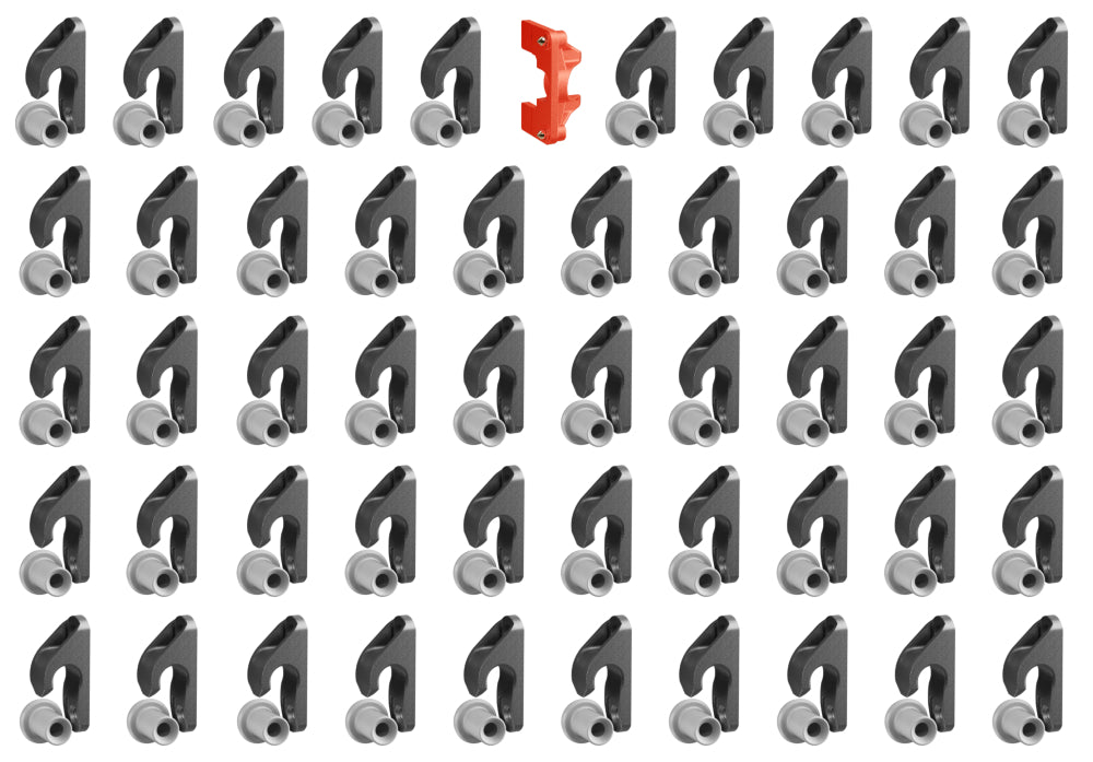 Button Fix Type 2 Compact Drop Down Bracket Slide & Click 90° Concealed Panel Fastener