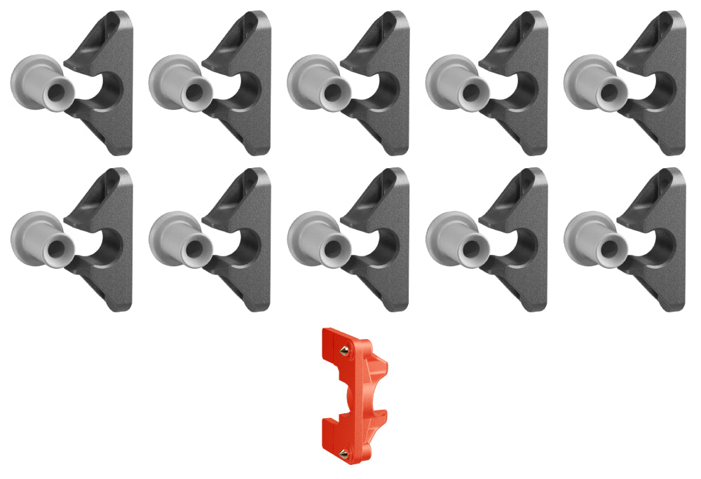 Button Fix Type 2 Compact Push On Bracket Push & Click 90° Concealed Panel Fastener