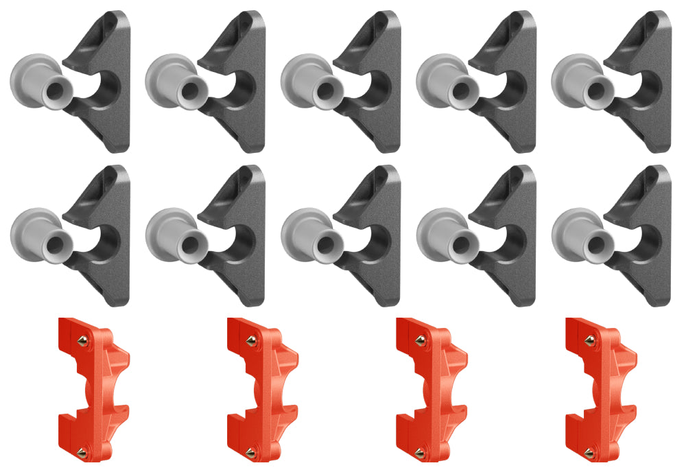 Button Fix Type 2 Compact Push On Bracket Push & Click 90° Concealed Panel Fastener