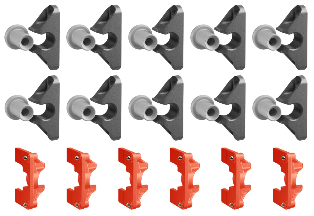 Button Fix Type 2 Compact Push On Bracket Push & Click 90° Concealed Panel Fastener