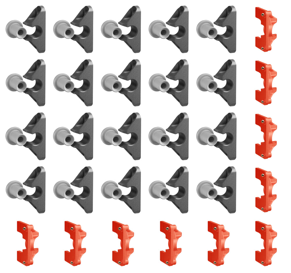 Button Fix Type 2 Compact Push On Bracket Push & Click 90° Concealed Panel Fastener