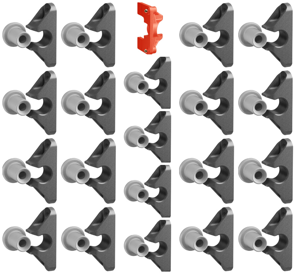 Button Fix Type 2 Compact Push On Bracket Push & Click 90° Concealed Panel Fastener