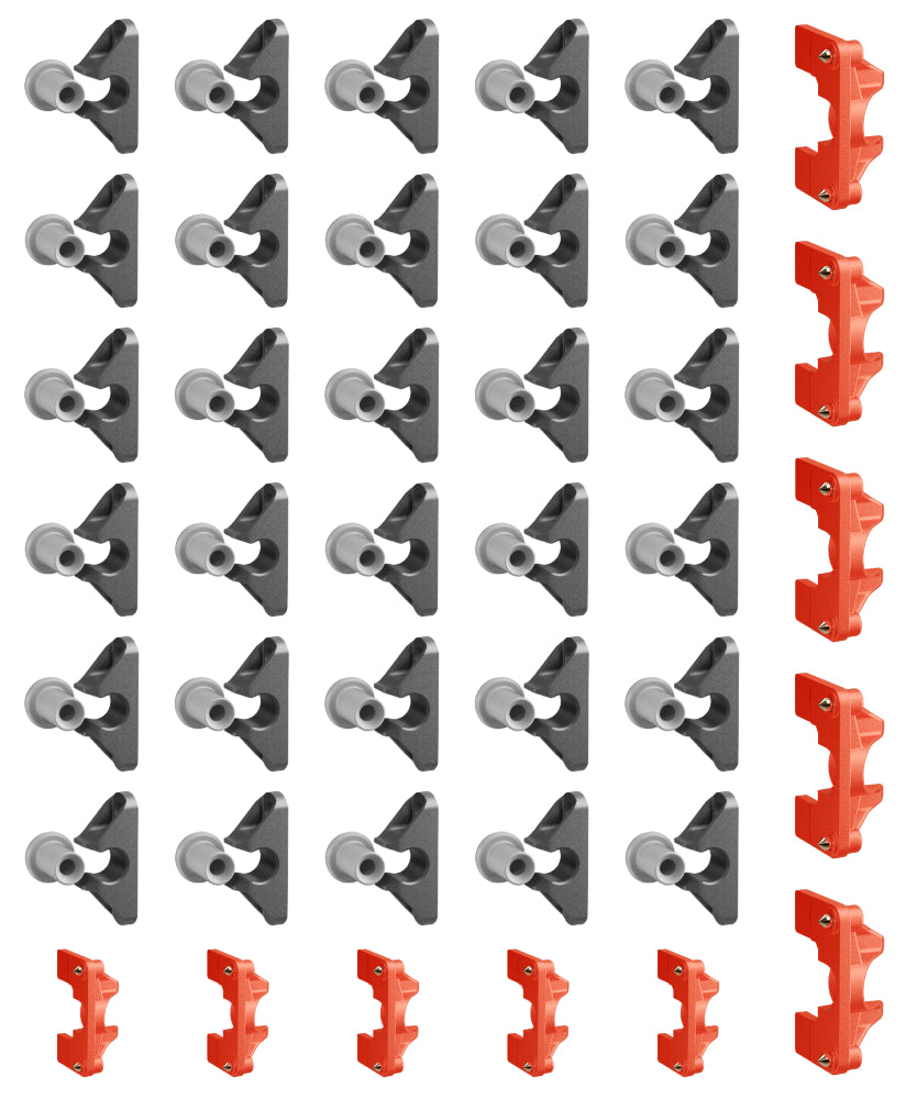 Button Fix Type 2 Compact Push On Bracket Push & Click 90° Concealed Panel Fastener