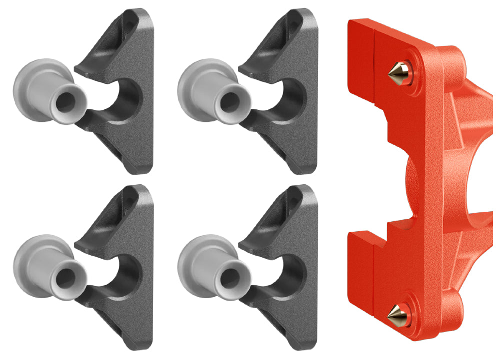 Button Fix Type 2 Compact Push On Bracket Push & Click 90° Concealed Panel Fastener