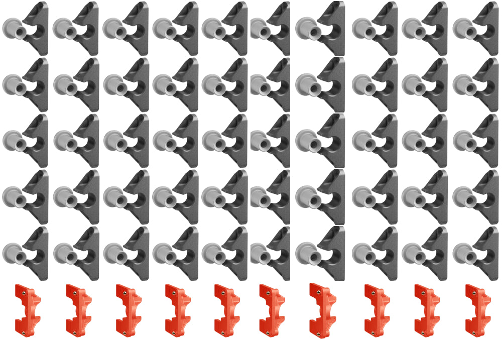 Button Fix Type 2 Compact Push On Bracket Push & Click 90° Concealed Panel Fastener