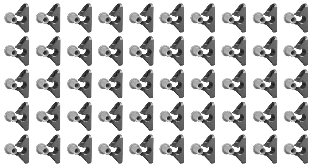 Button Fix Type 2 Compact Push On Bracket Push & Click 90° Concealed Panel Fastener