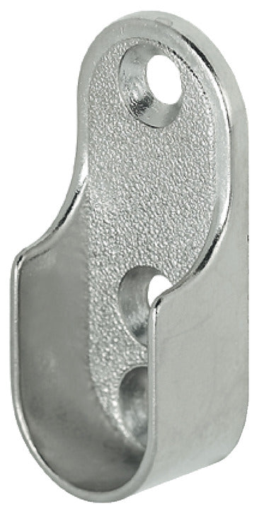 Hafele Oval Wardrobe Rail End Support, 3 Hole, for 15mm Oval Rails