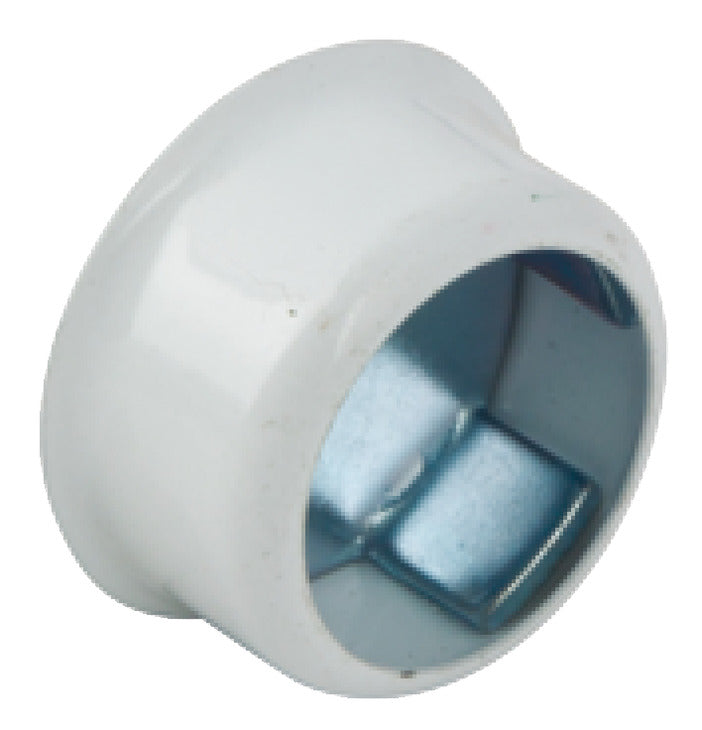 Hafele Invisfix Wardrobe Rail Socket for 19mm Round Rails, Zinc Alloy