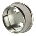 Hafele Wardrobe Rail Socket for 25mm Round Rails, Screw Fixing