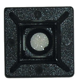 Self Adhesive Base, for Cable Ties in Black 19 x 19 x 3.6 mm