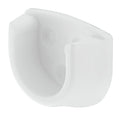 Hafele white plastic wardrobe rail end support for 20mm round hanging rails
