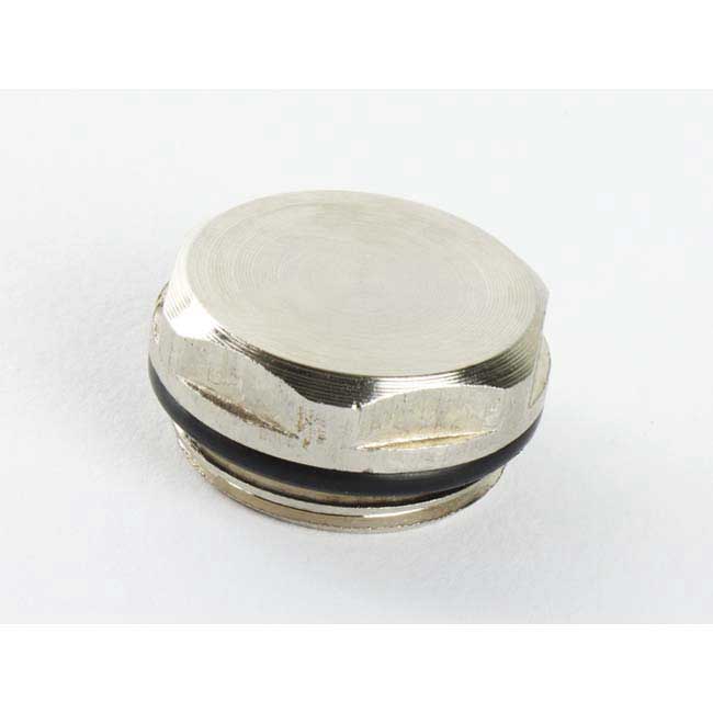 Radiator blanking plug blank cap with 1/2 inch BSP thread