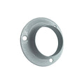 White steel wardrobe rail end socket ring for 25mm round rails
