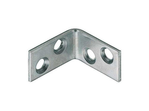 Small 25 x 25 x 15mm zinc plated steel corner brace L-shaped angle bracket