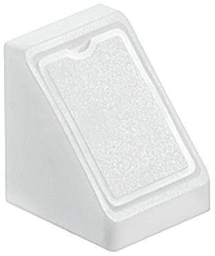 White Mini Corner Connecting Shelving Blocks Shelf Support Bracket Plastic Plinth Fixing with Cover Cap