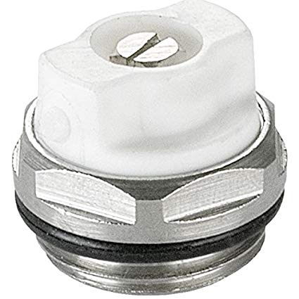 Manual radiator air vent bleed plug valve with 1/2 inch BSP thread