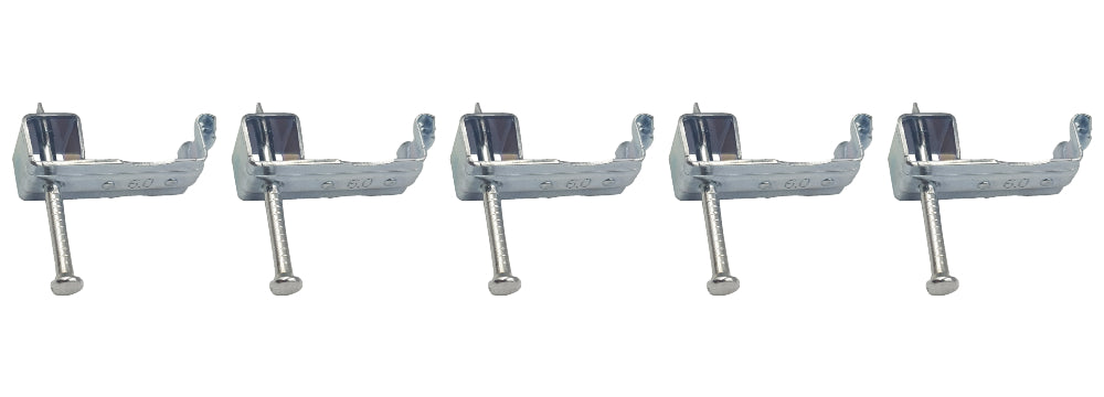 Clip 4 Fire metal fire resistant steel cable clips with nail for 2.5mm and 6.0mm twin and earth cable – image 7