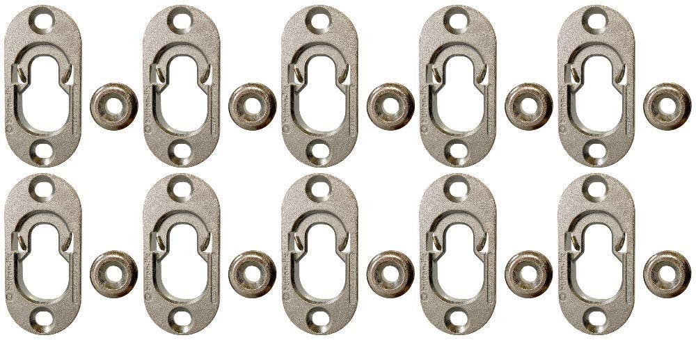 Button-Fix Type 1 Metal zinc alloy concealed panel fix and button with stainless steel spring – image 5