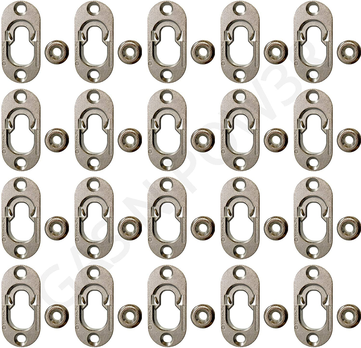 Button-Fix Type 1 Metal zinc alloy concealed panel fix and button with stainless steel spring – image 6