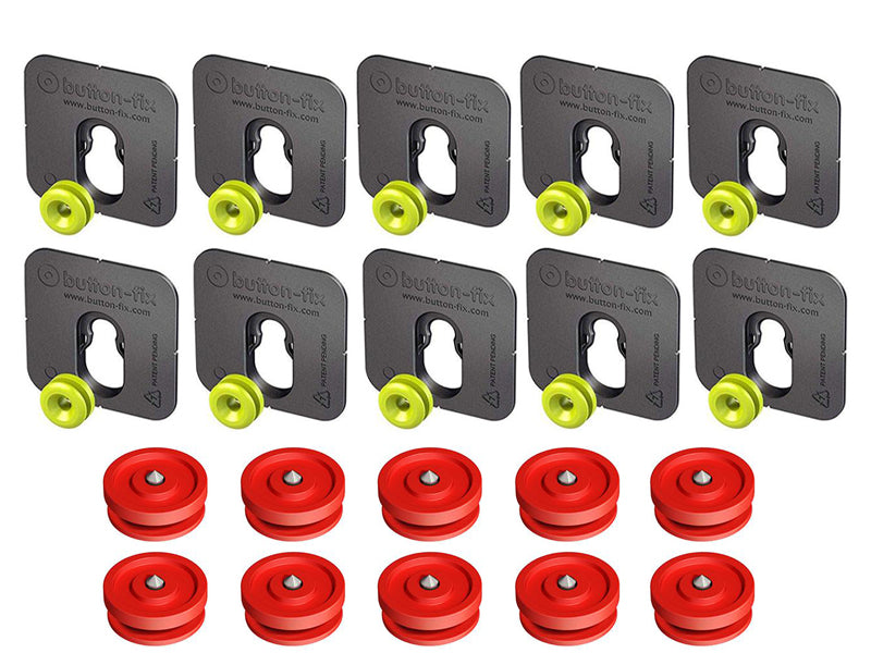 Button Fix - Type 1 - Bonded & Button (Pack of 10+10)