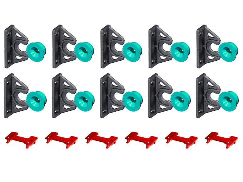 Button-Fix Type 2 Fix and Button concealed 90 degree panel fixing, bundle 10+6