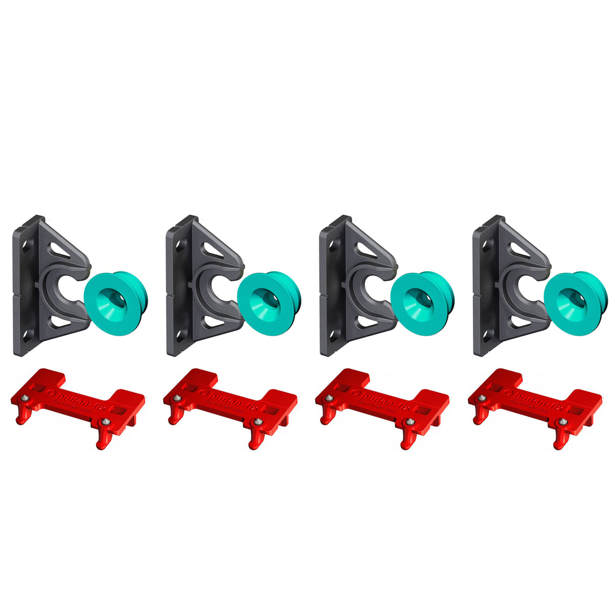 Button-Fix Type 2 Fix and Button concealed 90 degree panel fixing, bundle 4+4