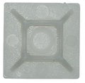 Clear self-adhesive cable tie base mount, 27 x 27 x 4.8mm
