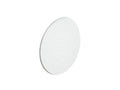 18mm white self-adhesive screw cover caps on backing sheet, 36 caps per sheet