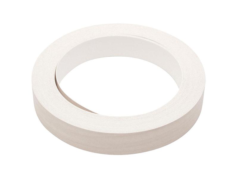 White melamine self-adhesive edging tape roll, 18mm wide x 10m long