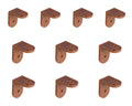 Brown heavy duty plastic angle bracket 25 x 24 x 16mm for screw fixing furniture panels – image 3