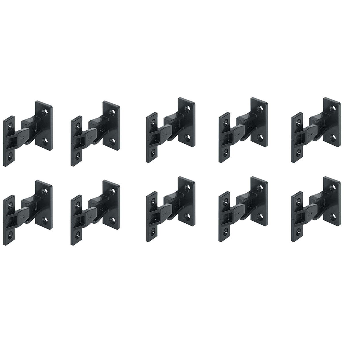 Black Keku AS push-in panel fitting with frame and panel components for concealed removable panels – image 5