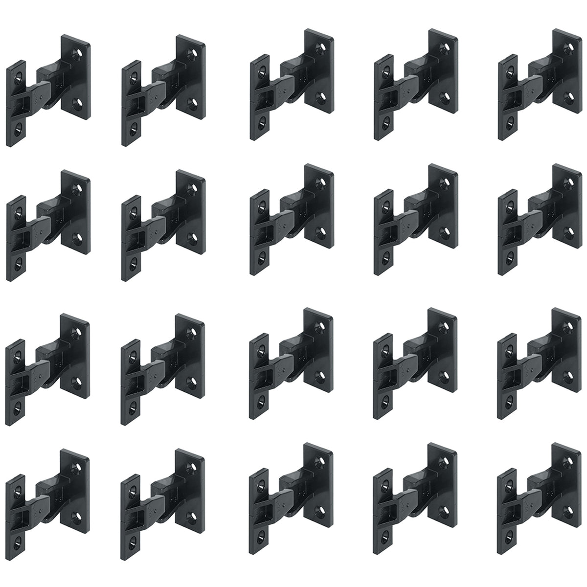 Black Keku AS push-in panel fitting with frame and panel components for concealed removable panels – image 6