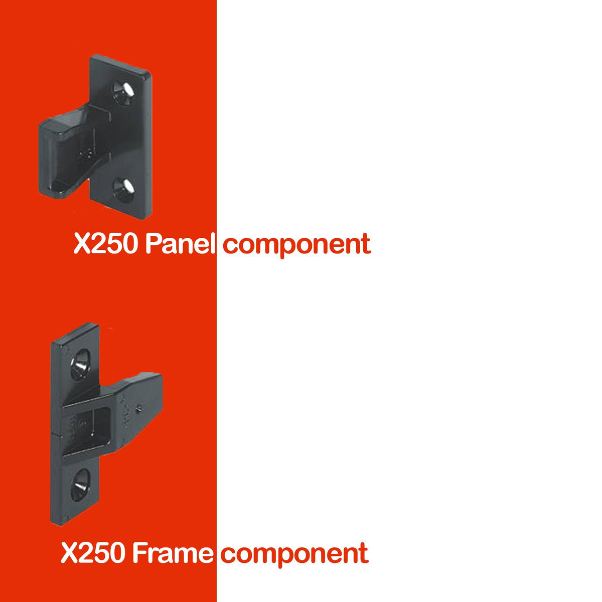 Black Keku AS push-in panel fitting with frame and panel components for concealed removable panels – image 9