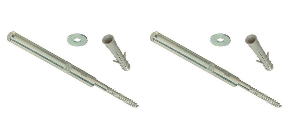 Hafele 120mm hardened steel concealed floating shelf support pin with wall plug and washer – image 5