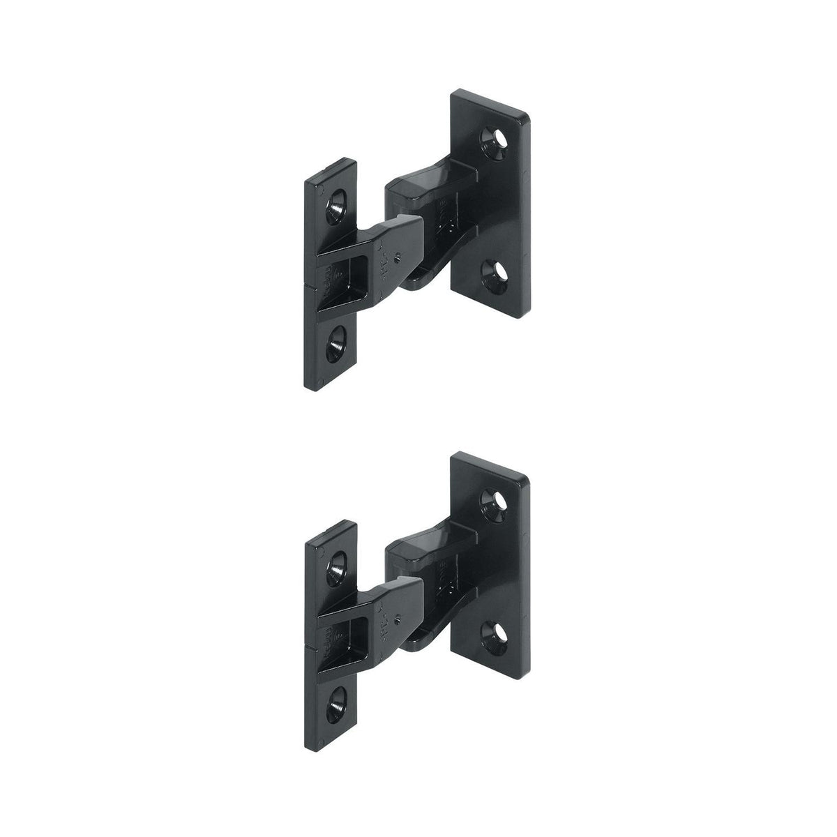 Black Keku AS push-in panel fitting with frame and panel components for concealed removable panels – image 3